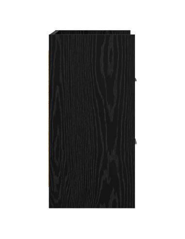 Comodini 2 pcs Rovere Nero 40 x 30 x 60 cm Legno ingegnerizzato