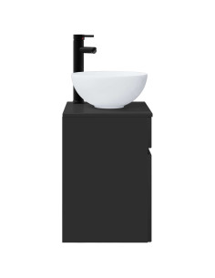 Mobile lavabo da parete Nero 39 x 41 x 64,5 cm 2