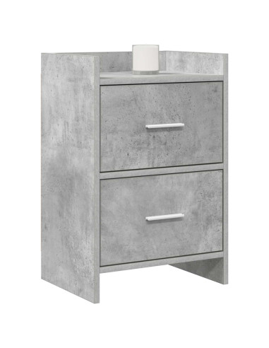 Comodini Grigio Cemento 40 x 30 x 60 cm Legno ingegnerizzato