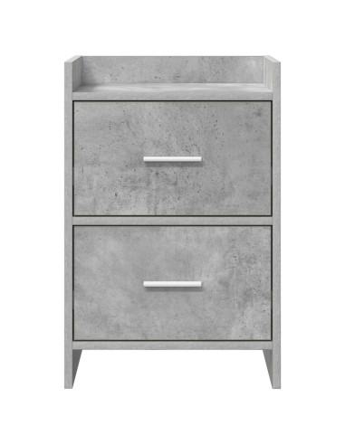 Comodini 2 pcs Grigio Cemento 40 x 30 x 60 cm