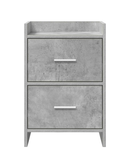 Comodini 2 pcs Grigio Cemento 40 x 30 x 60 cm
