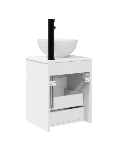 Mobile lavabo da parete Bianco Lucido 39 x 41 x 64,5 cm