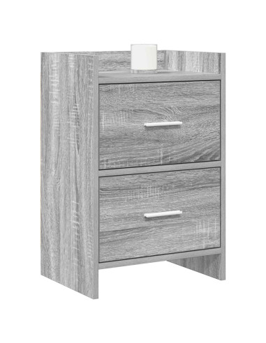 Comodini Sonoma grigio 40 x 30 x 60 cm Legno ingegnerizzato