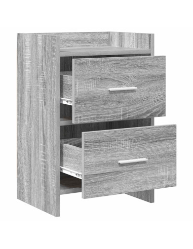 Comodini Sonoma grigio 40 x 30 x 60 cm Legno ingegnerizzato