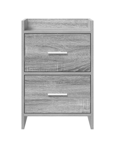 Comodini Sonoma grigio 40 x 30 x 60 cm Legno ingegnerizzato