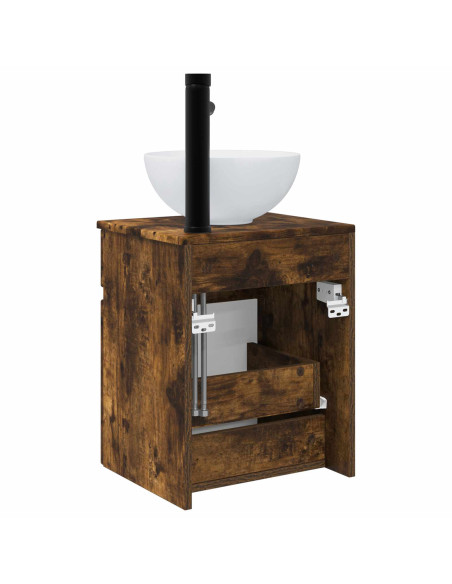 Mobile lavabo da parete Rovere Fumo 39 x 41 x 64,5 cm