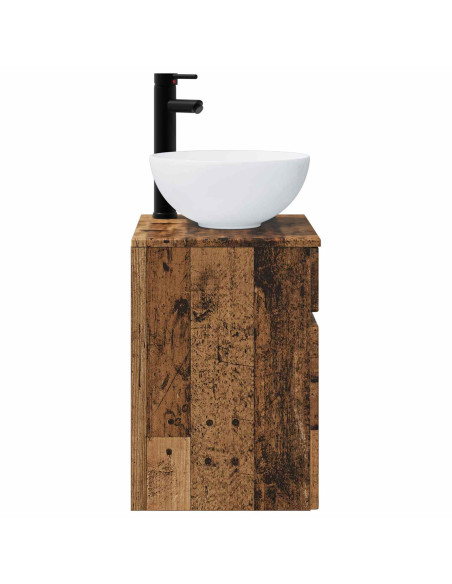 Mobile lavabo da parete Legno antico 39 x 41 x 64,5 cm
