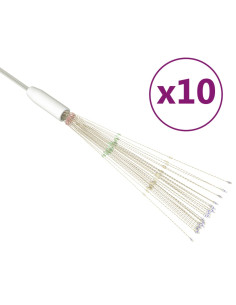 Luci di Natale Fuochi Artificio 10 pz Multicolore 20cm 1400 LED 2