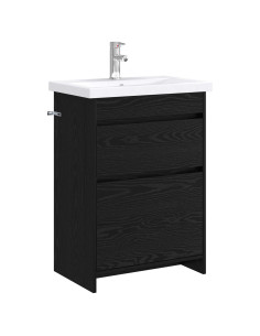 Set di mobili per il bagno Rovere Nero 61 x 40 x 84,5 cm