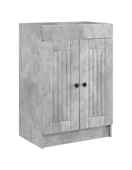 Set di mobili per il bagno Grigio Cemento 56 x 37,5 x 81 cm