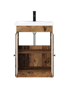 Set di mobili per il bagno Legno antico 56 x 37,5 x 81 cm 2
