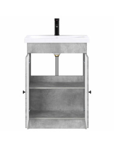 Set di mobili per il bagno Grigio Cemento 78,5 x 37,5 x 81 cm 2