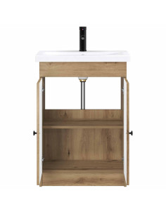 Set di mobili per il bagno Rovere Artigianale 2