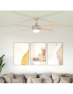 Ventilatore da soffitto con luce e telecomando Ø 130 cm Sonoma