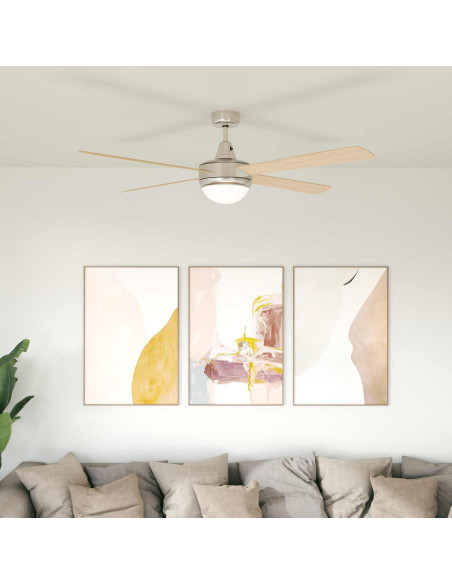 Ventilatore da soffitto con luce e telecomando Ø 130 cm Sonoma