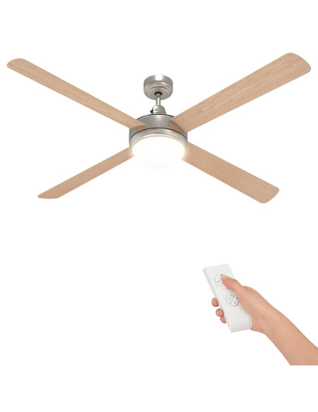 Ventilatore da soffitto con luce e telecomando Ø 130 cm Sonoma