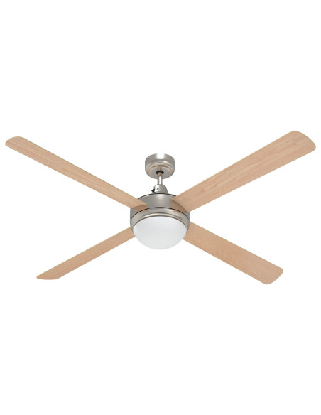 Ventilatore da soffitto con luce e telecomando Ø 130 cm Sonoma