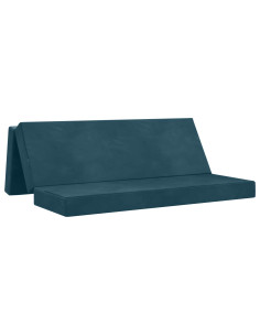 Divano Letto Pieghevole 200 x 67 x 45 cm Blu
