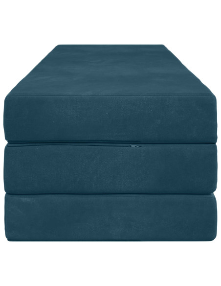 Divano Letto Pieghevole 200 x 67 x 45 cm Blu
