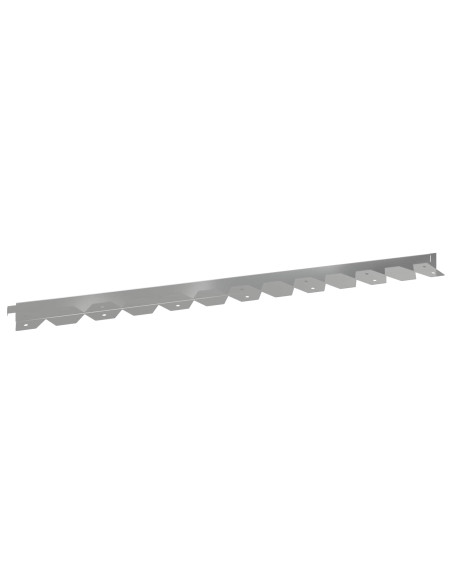 Bordura per Prato 30 pcs 102 x 4 x 4 cm Acciaio Argento
