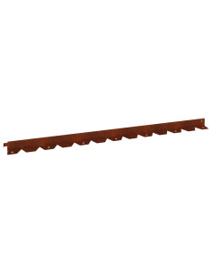 Bordura per Prato 30 pcs 102 x 4 x 4 cm Acciaio Ruggine 2