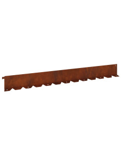 Bordura per Prato 30 pcs 102 x 10 x 4 cm Acciaio Ruggine 2