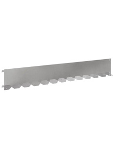 Bordura per Prato 30 pcs 102 x 15 x 4 cm Acciaio Argento 2