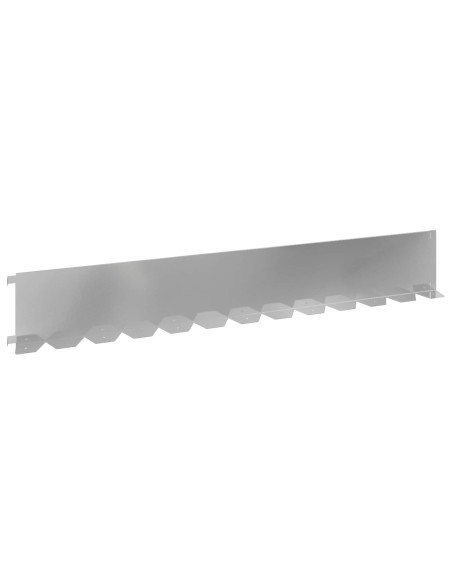 Bordura per Prato 20 pcs 102 x 15 x 4 cm Acciaio Argento