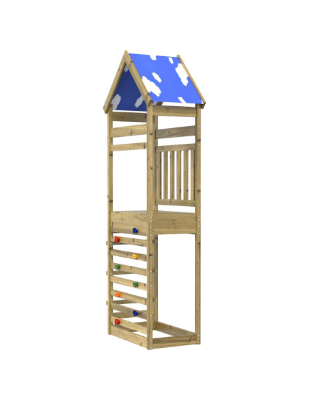 Torre da Gioco Marrone Legno Impregnato Solido