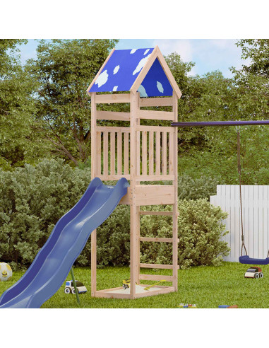Torre da Gioco Marrone 52,5 x 85 x 265 cm Pino massello