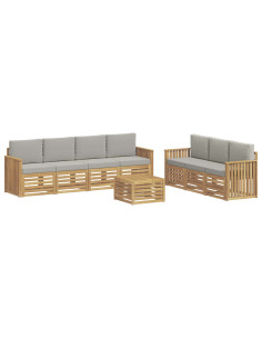 Set divani Legno di Acacia Massello 2