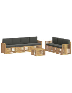 Set divani Legno di Acacia Massello 2