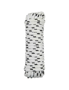 Corda da Barca 6 m 1.6 Bianco e Nero Poliestere