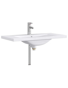 Lavabo da bagno Cromato 81 x 40 x 17,5 cm Metallo