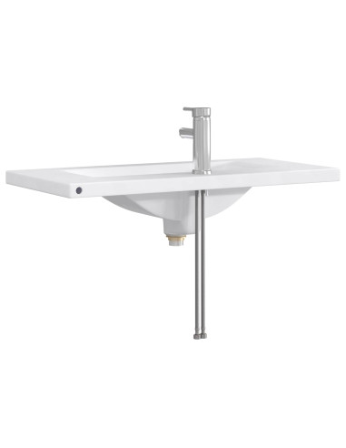 Lavabo da bagno Cromato 81 x 40 x 17,5 cm Metallo
