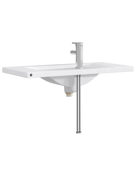 Lavabo da bagno Cromato 81 x 40 x 17,5 cm Metallo
