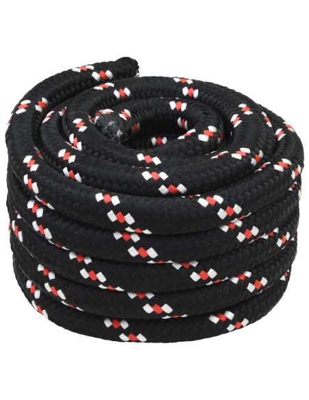 Corda da Barca 10 m 5 Nero e Rosso PP