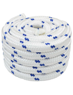Corda da Barca 10 m 5 Bianco e Blu PP