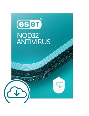 ESET NOD32 ANTIVIRUS 2-2 1Y NEW
