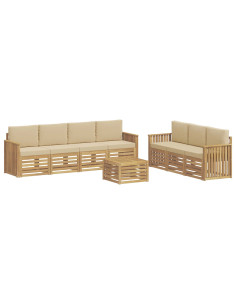 Set divani Legno di Acacia Massello 2