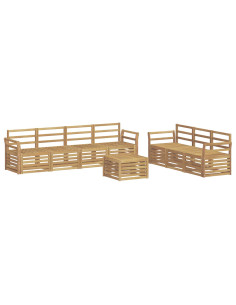 Set divani Legno di Acacia Massello 2