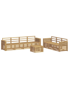 Set divani Legno di Acacia Massello 2