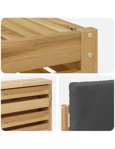 Set divani Legno di Acacia Massello
