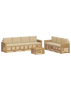 Set divani Legno di Acacia Massello 2