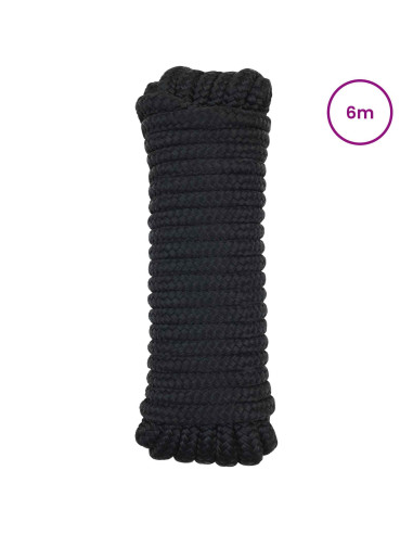Corda da Barca 6 m 1.4 Nero Poliestere