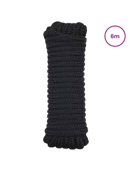 Corda da Barca 6 m 1.4 Nero Poliestere
