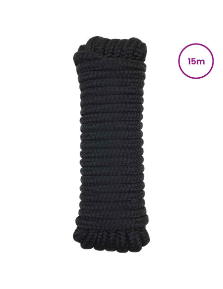 Corda da Barca 15 m 1.2 Nero Poliestere