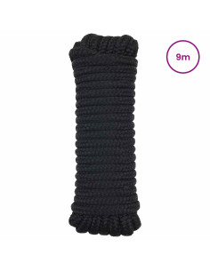 Corda da Barca 9 m 1 Nero Poliestere 2