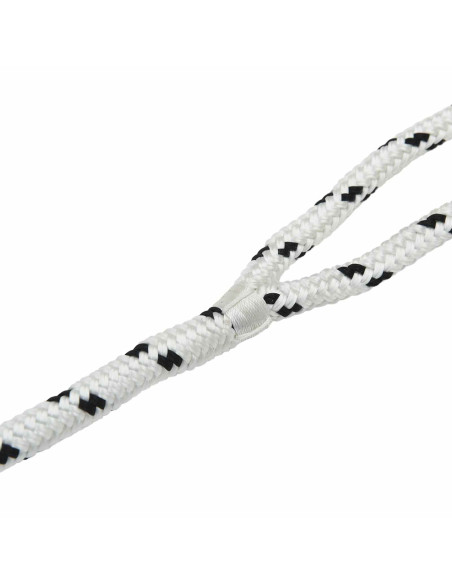 Corda da Barca 9 m 1.6 Bianco e Nero Poliestere