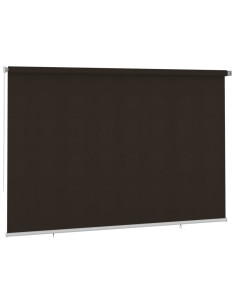 Tenda a Rullo per Esterni 350x230 cm Marrone HDPE